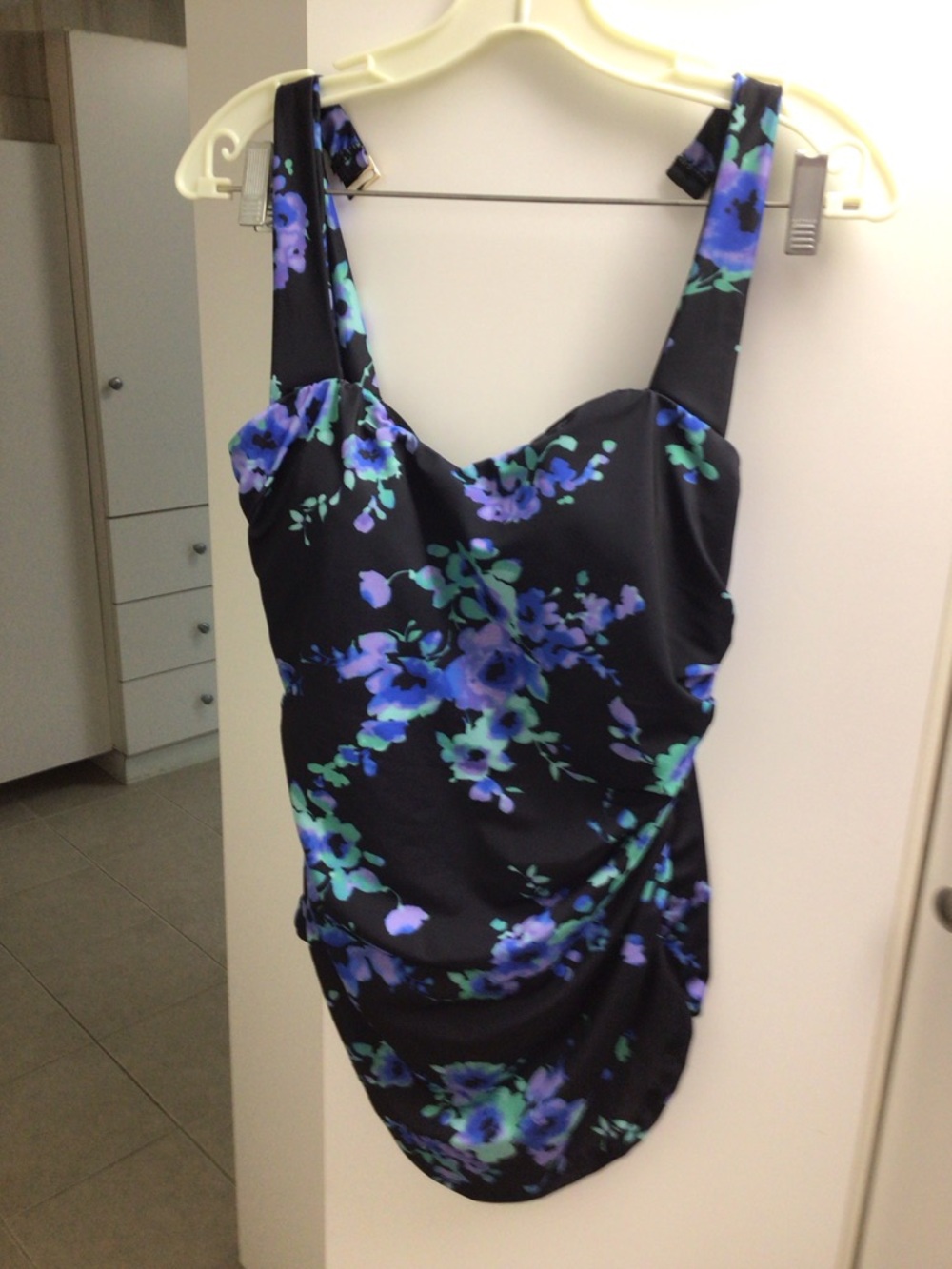 Nwt Vintage look POPPIES high back Sarong Swimsuits For All plus size 16